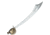 Denix Pirate Sword, 32in Overall, 26in Unsharpened Blade, All Metal Construction, Reproduction Of A Pirate Saber, DX4200