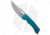Dervish Knives Navajo EDC Midtech Folding Knife, 4.25in, CPM MagnaCut, Drop Point Blade, G-10, Blue Handle, Blue/Gray, 9.375 inch, BHQ-202915