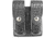 DeSantis Double Magazine Pouches, Colt Government Model 45, Commander, Ruger P90, SIG P220, S&amp;W 45-06/66, 10-06/66, 645, 45-16, Nickel Snap Closure, Ambidextrous, Basketweave, Black, U41BLLLZ1