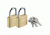 Design Go Case Padlock Solid Brass 2pk 171