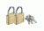 Design Go Case Padlock Solid Brass 2pk 171
