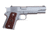 Detonics StreetMaster Pistol, .45 ACP, 5in barrel, stainless steel frame, checkered rosewood w/logo grip, recoil operated semi-automatic, low profile fixed combat 3-Dot, 6 round magazine, DS-45-5-1-FRRMPG