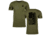 Devil Dog Concepts Black Merica Flag T-Shirt - Mens, Military Green, Small, DDCA-BMF-MGS