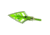 Dirt Nap Gear DRT Broadheads, Double Bevel Green 100/125 gr. 66265