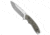 Dirty Bird Knives Chingaso Fixed Blade Knife, 4.06in, CPM 154, Drop Point Blade, Micarta, OD Green Handle, Stonewash, OD Green/Gray, 8.25 inch, BHQ-173586
