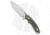 Dirty Bird Knives Chingaso Fixed Blade Knife, 4.06in, CPM 154, Drop Point Blade, Micarta, OD Green Handle, Satin, OD Green/Gray, 8.25 inch, BHQ-173585