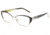 Diva Trend 8105 Progressive Prescription Eyeglasses, Black/Bone Horn/Gold Frame, DI8105386PR