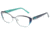 Diva Trend 8105 Progressive Prescription Eyeglasses, Navy/Green/Mint Frame, DI81059PTPR