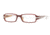 DKNY DY 4577 Eyeglasses, Bordeaux/White/Horn Frame w/Non Rx 50 mm Diameter Lenses, 3282 5017