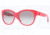 DKNY DY4113 Sunglasses 363411-57 - Top Red On Transp Red Frame, Gray Gradient Lenses