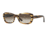 DKNY DY4118 Sunglasses 365013-51 - Striped Honey Frame, Brown Gradient Lenses