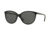 DKNY DY4138 Sunglasses 369487-57 - Black/satin Black Frame, Grey Solid Lenses