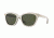 DKNY DY4142 Sunglasses 372171-53 - White/Black Frame, Green Solid Lenses