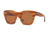 DKNY DY4148 Sunglasses 372873-48 - Matte Brown Horn Frame, Amber Solid Lenses