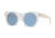 DKNY DY4148 Sunglasses 373972-48 - Matte Crystal Frame, Light Blue Solid Lenses