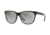 DKNY DY4159 Sunglasses 36886V-54 - Shiny Black Frame, Gray Gradient Flash Lenses