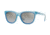 DKNY DY4159 Sunglasses 37696V-54 - Shiny Light Blue Frame, Gray Gradient Flash Lenses