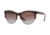 DKNY DY4160 Sunglasses 377468-56 - Shiny Dark Tortoise Frame, Brown Violet Gradient Lenses