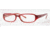 DKNY DY4550-3019-5216 Eyeglasses with No-Line Progressive Rx Prescription Lenses 52 mm Lense Diameter / Top Red On Transparent Frame