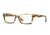 DKNY DY4652 Single Vision Prescription Eyeglasses 3650-52 - Striped Honey Frame
