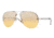 DKNY DY5074 Sunglasses 10297F-6013 - Matte Silver Frame, Yellow Mirror Silver Gradient Lenses