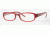 DKNY Eyeglasses DY4549 with Rx Prescription Lenses 3019-5116 - Top Red On Transparent 