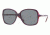 DKNY DY4058 Single Vision Prescription Sunglasses DY4058-342587-5616 - Lens Diameter: 56 mm, Frame Color: Violet / Striped Red