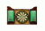 DMI 18in Recreational Dartboard Cabinet Rosewood, CABSET2010
