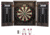 DMI Paris Lighted Dartboard Cabinet Set, Rustic Grey, D4400W