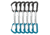 DMM Aether Quickdraw, 6 Pack, 12cm, Turquoise/Matt Grey, A498-12P6