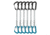 DMM Aether Quickdraw, 6 Pack, 18cm, Turquoise/Matt Grey, A498-18P6