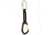 DMM Alpha Steel Captive Bar Quickdraw w/Maillon, Silver/Black, 12cm, C526CB-12MR