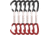 DMM Alpha Wire Quickdraws, 6 Pack, Matt Grey/Red, 12 cm, A608-12RDP6