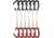DMM Alpha Wire Quickdraws, 6 Pack, Matt Grey/Red, 18 cm, A608-18RDP6