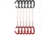 DMM Alpha Wire Quickdraws, 6 Pack, Matt Grey/Red, 25 cm, A608-25RDP6