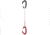 DMM Alpha Wire Quickdraws, Matt Grey/Red, 25 cm, A608-25RD