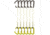 DMM Chimera Quickdraw, 6 Pack, Matt Grey/Lime, 25 cm, A398-25LGP6