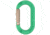 DMM PerfectO Straight Gate, Green/Titanium, One Size, A591GR