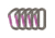 DMM Shadow Straight 5 Pack Carabiners, Titanium/Purple, A301P-P5