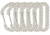 DMM Spectre Carabiner - 6 Pack, Silver, A358SI-P6