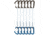DMM Spectre Quickdraw, 6 Pack, Matt Grey/Blue, 25 cm, A358-25BLAP6