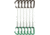 DMM Spectre Quickdraw, 6 Pack, Matt Grey/Green, 25 cm, A358-25GRAP6
