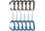DMM Spectre Quickdraw, Pack of 7, Silver/Blue, 12cm, A358-12BLP6