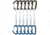 DMM Spectre Quickdraw, Pack of 7, Silver/Blue, 18cm, A358-18BLP6