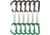 DMM Spectre Quickdraw, Pack of 7, Silver/Green, 12cm, A358-12GRP6