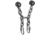 DMM Stal Anchors, Stainless Bottom Rope, Black/Silver, ST-SSTPMR