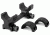 DNZ Game Reaper Picantinny 1 Inch Black Tube Mount 111PT