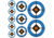 Do All Outdoors Accu Blue Target Replacement Stickers 50 Pack ACCU50