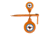 Do All Outdoors Handgun Tree Spinner, Orange, 9 mm to 45 Cal, TSHG
