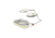 Dobyns D-Blade Advantage Series Spinnerbaits, Willow/Willow Blade, 3/8oz, Shimmer Shad, ADV 3/8 A03 WIL/WIL